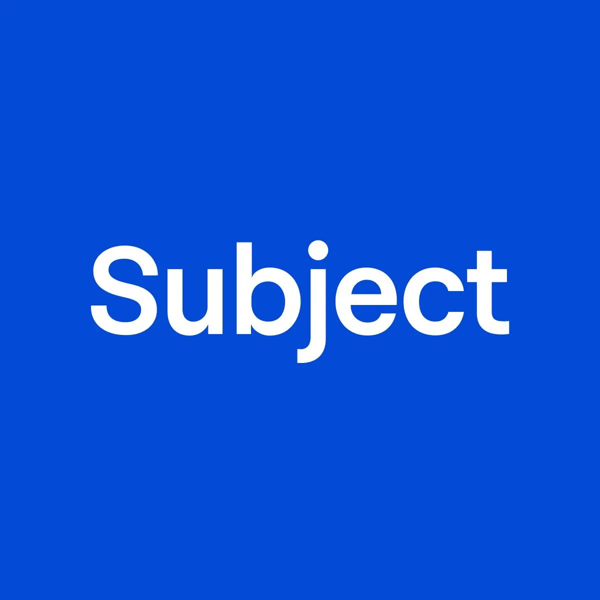 Subject Logo