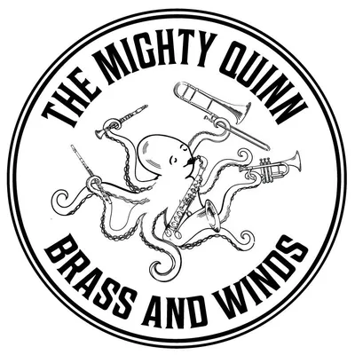 The Mighty Quinn Brass and Win logo