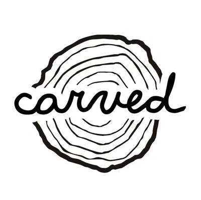 Carved logo