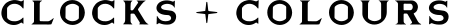Clocks and Colours logo