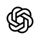 OpenAI symbol, dark theme