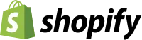 Shopify logo, dark theme