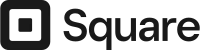Square logo, dark theme