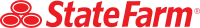 State Farm logo, dark theme