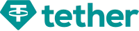 Tether logo, dark theme