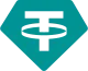 Tether symbol, dark theme