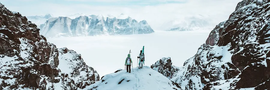 The North Face brand banner