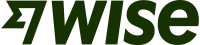 Wise logo, dark theme