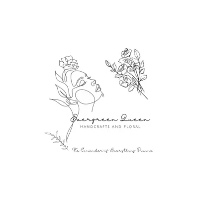 Evergreen Queen Handcrafts and logo