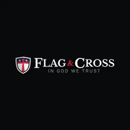 Flag and Cross logo