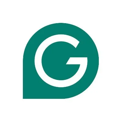 Grammarly logo, featuring a lowercase wordmark and sans-serif typeface.