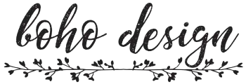 v Boho Design's logos
