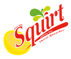 Squirt Soda's logos