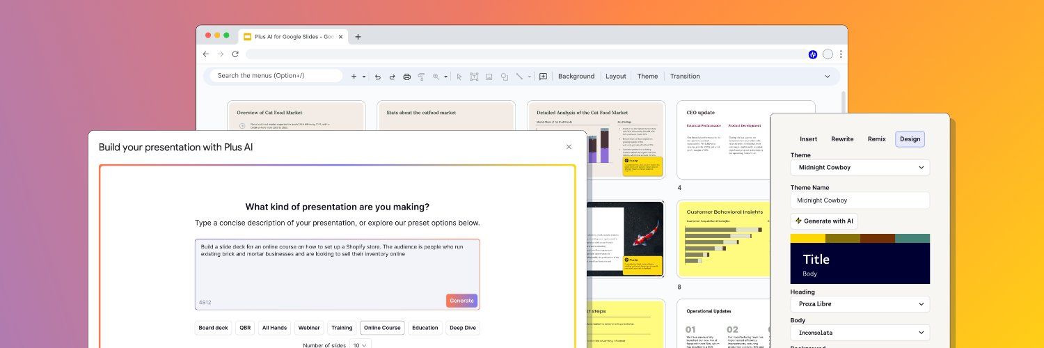 Plus AI for Google Slides: Complete Review logo