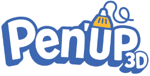 PEN'UP 3D's logos