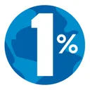 1% for the Planet France's icon
