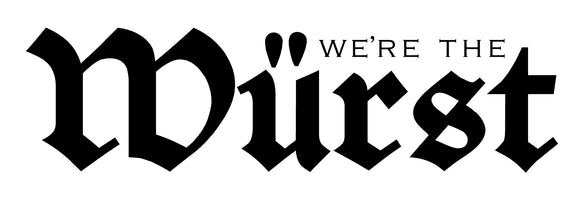 We're The Wurst logo