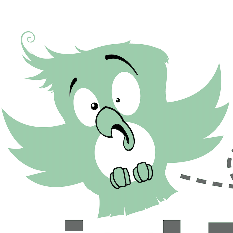 Worried Bird logo