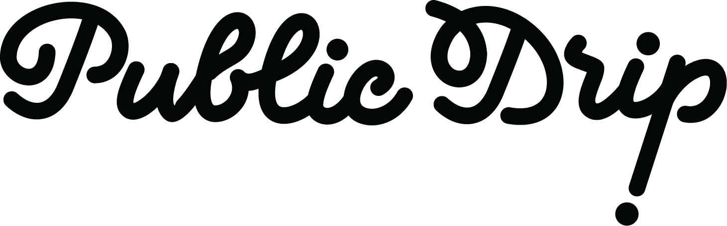 Public Drip's logos