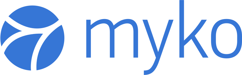 Logo of Myko, a company name presented in a distinctive style.