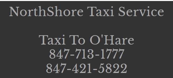 NORTH SHORE TAXI SERVICE TO O'HARE AIRPORT's logos