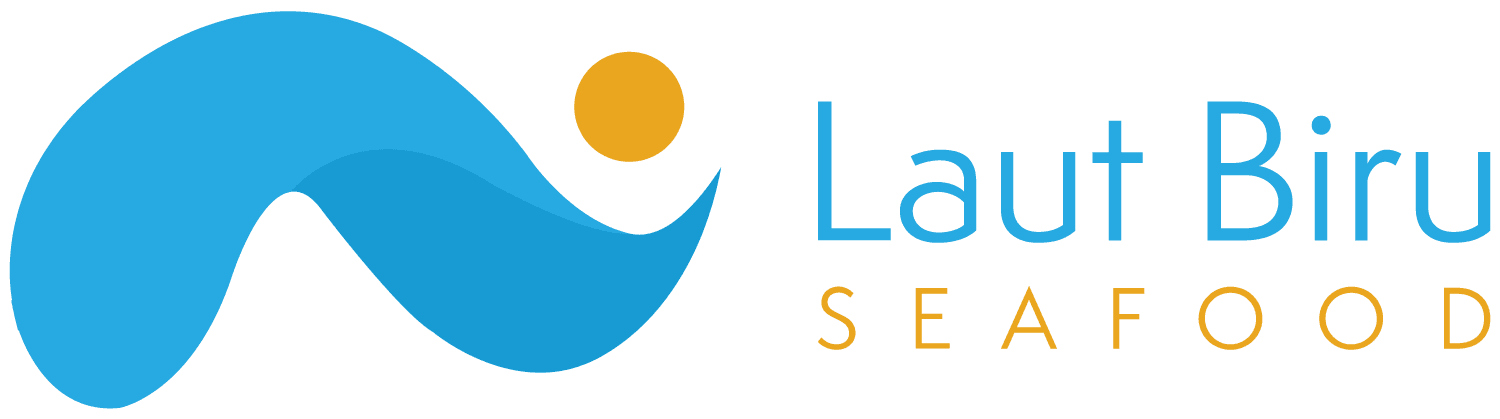 Laut Biru Seafood's logos