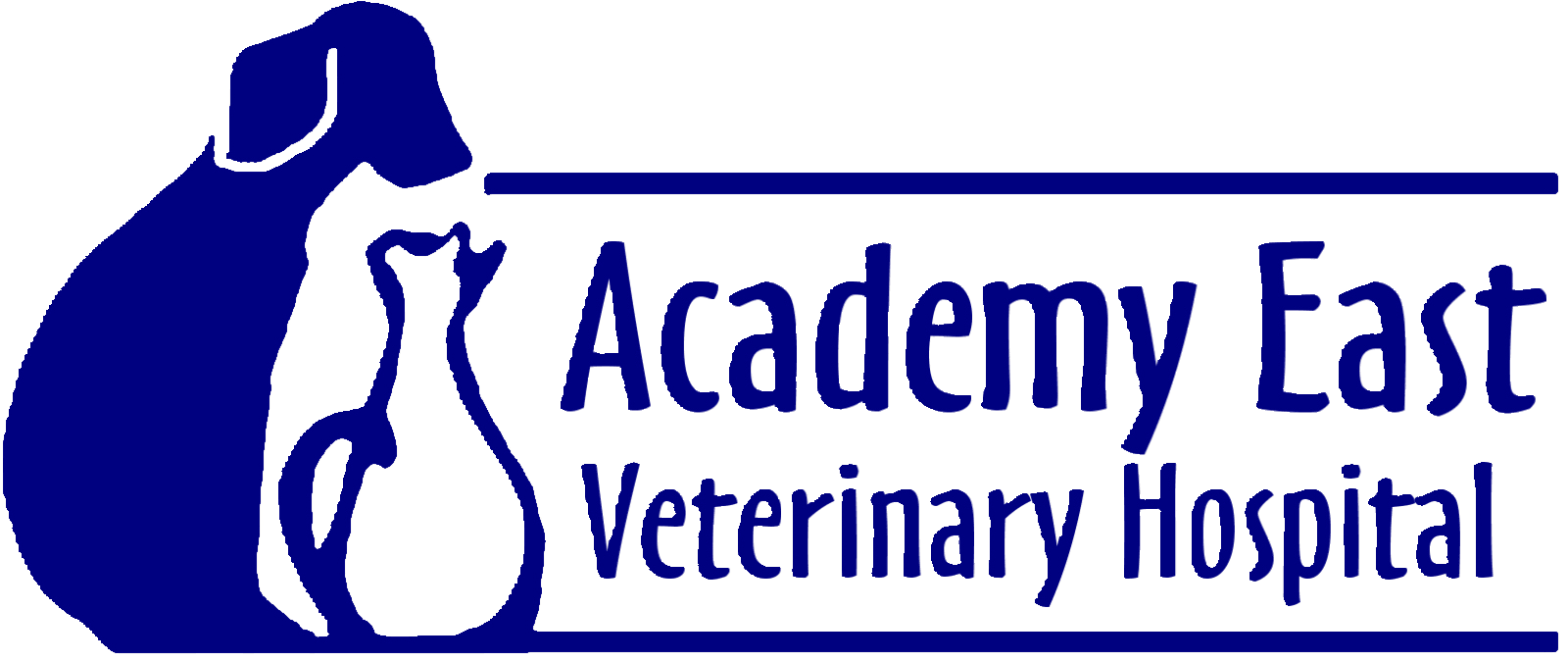 Academy East Veterinary Hospital's logos