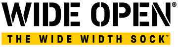 Wide Open socks's logos