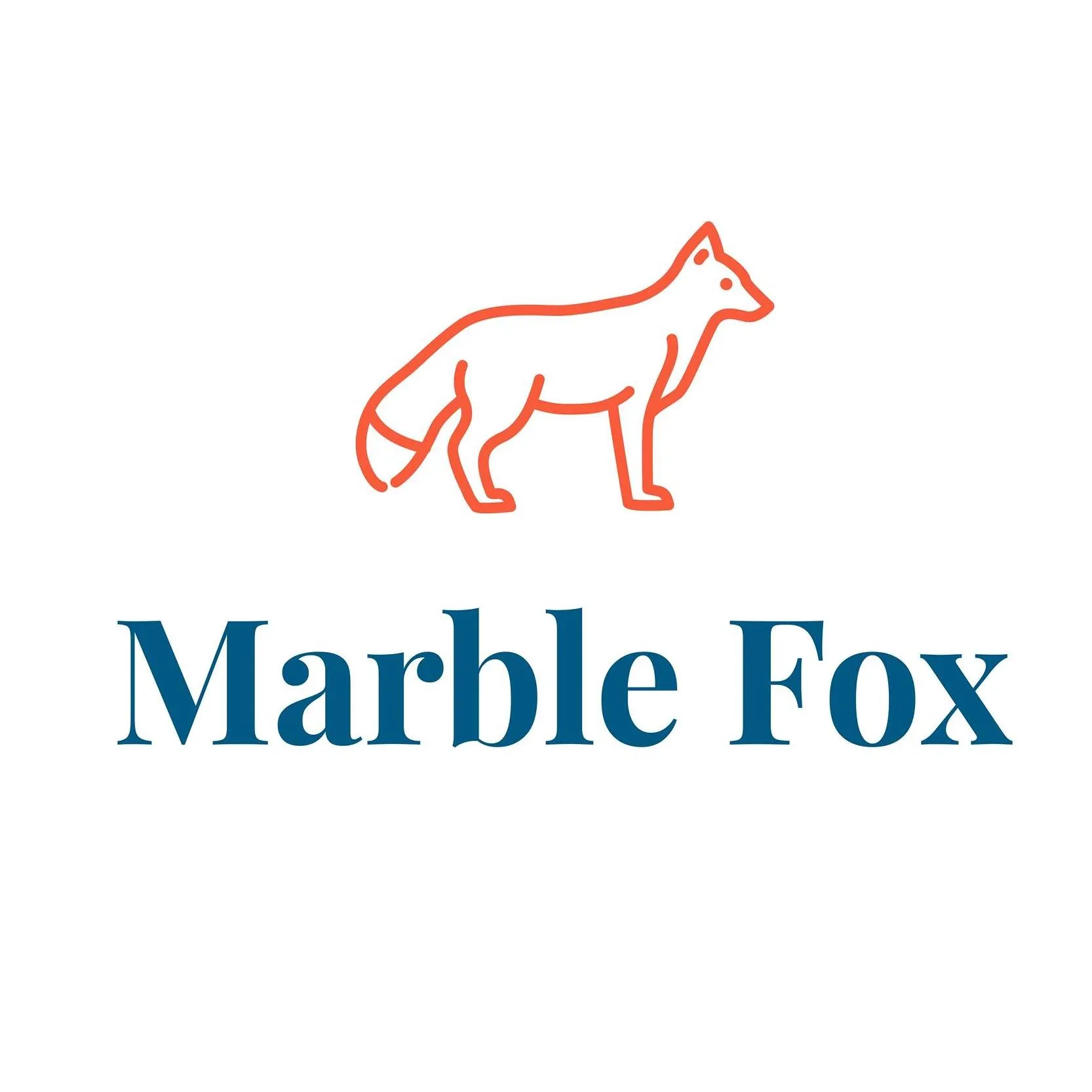 I Heart Marble Fox