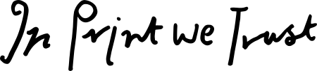In Print We Trust logo