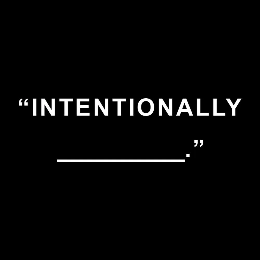 Intentionally Blank Official Website