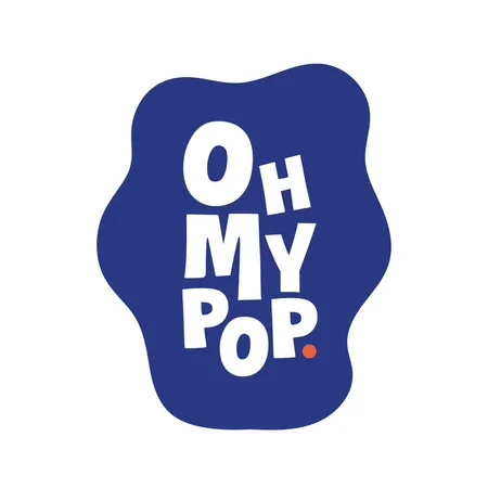 Oh My Pop (OMP) light logo
