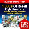 PLR Products logo