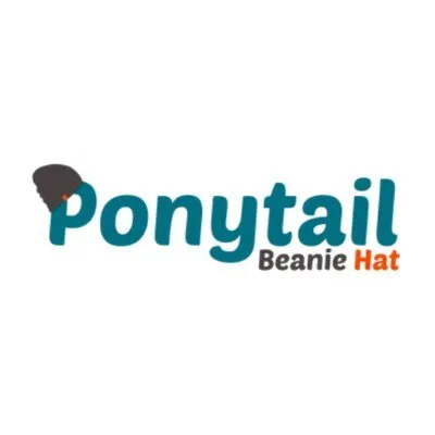 Ponytail Beanie Hat logo