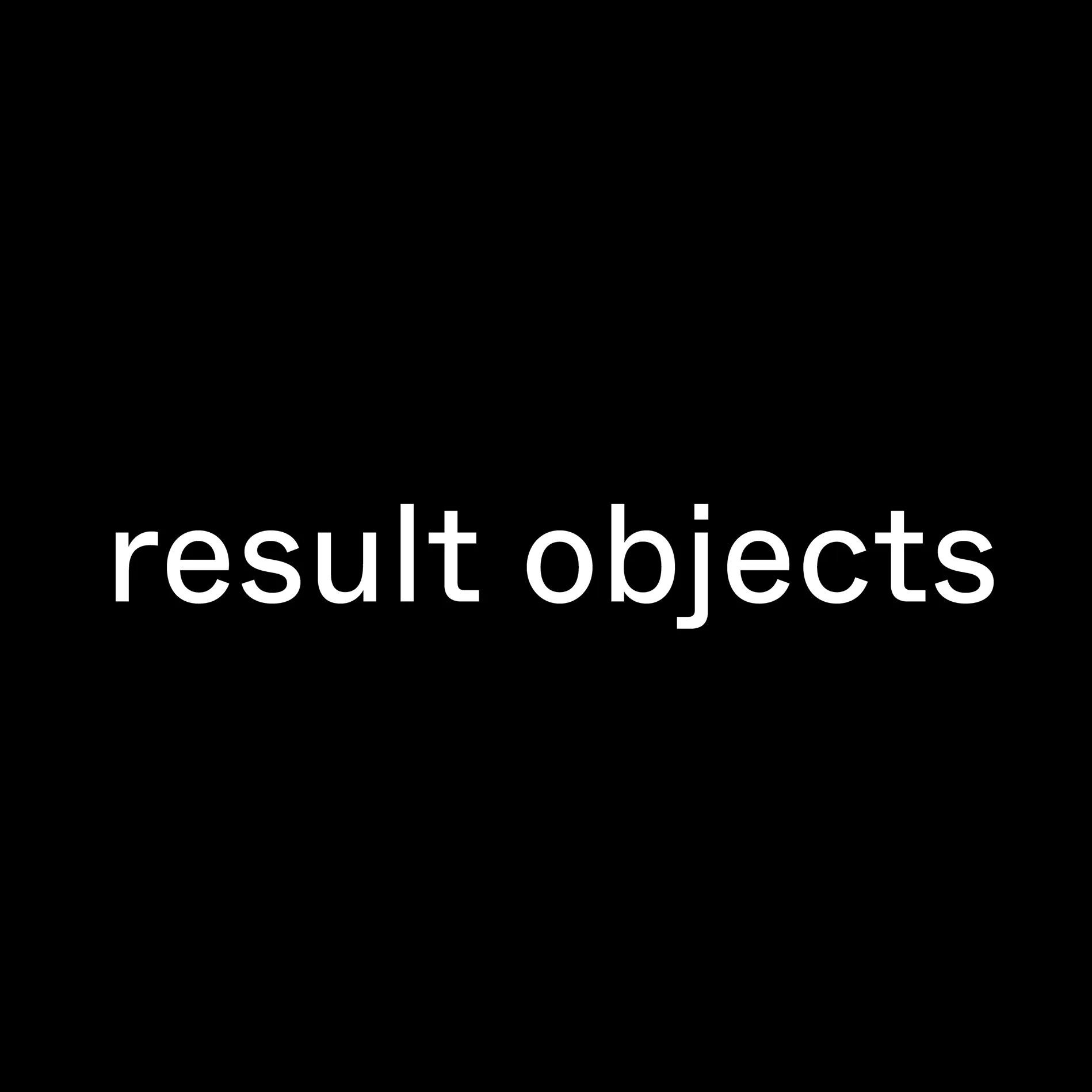 Resultobjects