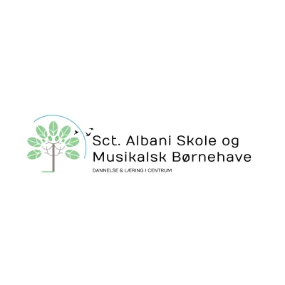 Sct. Albani Skole og Musikalsk Børnehave logo