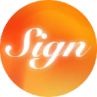 Sign logo