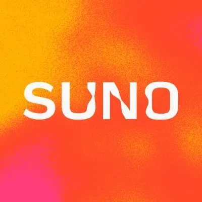 Suno AI logo, generative music platform