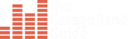 The GarageBand Guide.com light logo