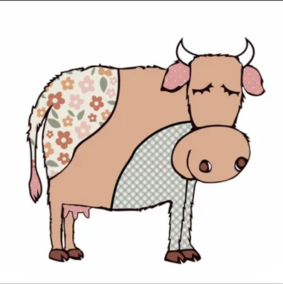 The Quilted Cow logo