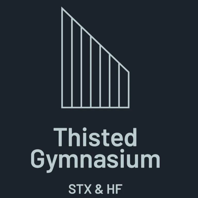 Thisted Gymnasium, STX og HF logo