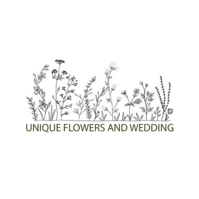 Unique Flowers and Wedding logo