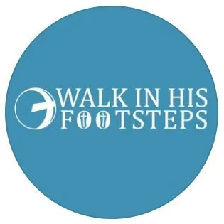 Walk In His Footsteps logo