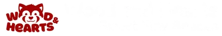 Wood and Hearts light logo