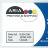 Aria Printing & Shipping logo